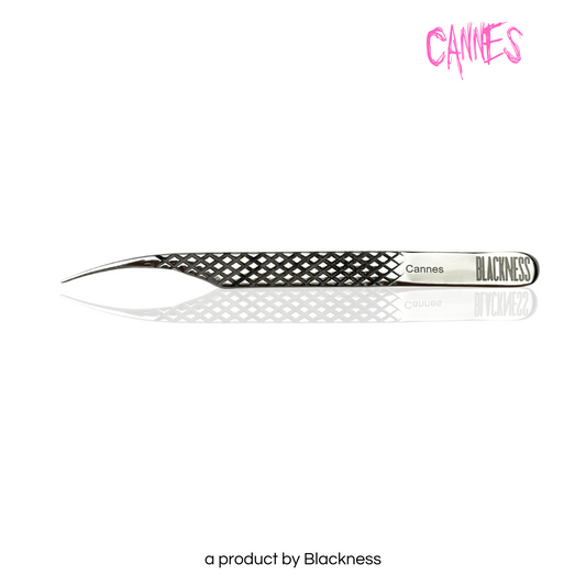 Gerade Pinzette "Cannes"  - BLACKNESS