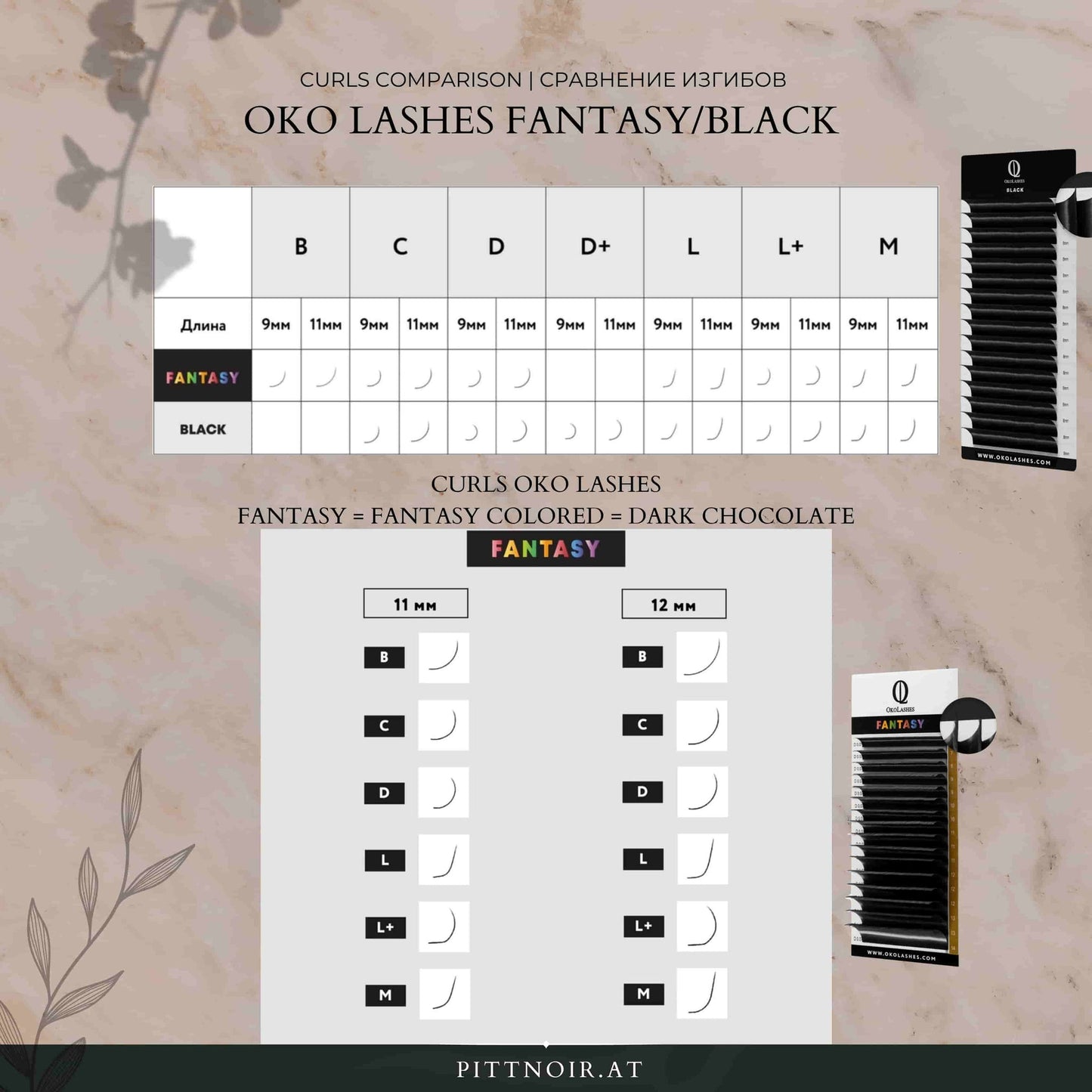 Lash Extensions "Black" - OKO LASHES - 16 Reihen