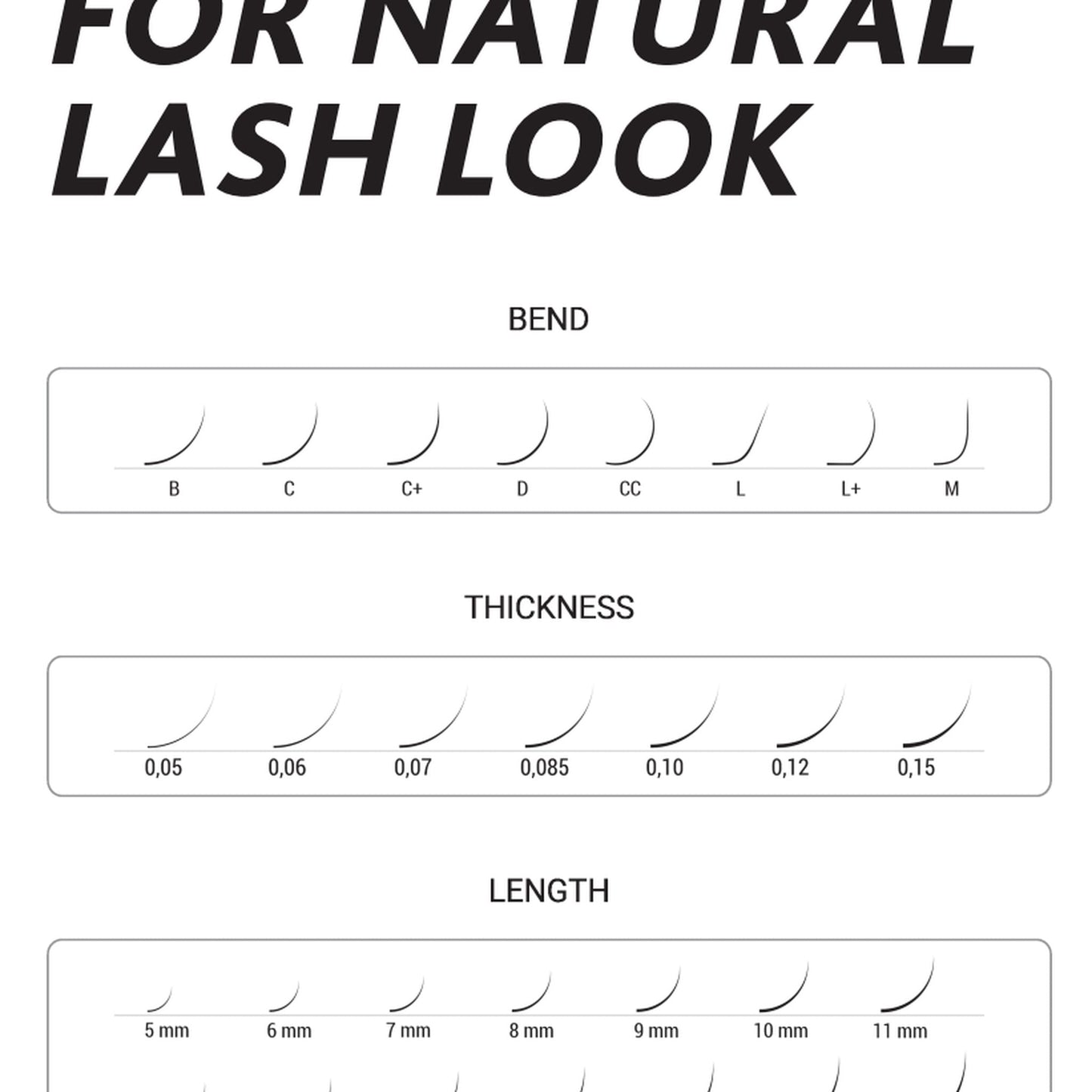 Lash Extensions "Silicone" - LOVELY - 16 Reihen
